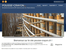 Tablet Screenshot of pousse-crayon.ch